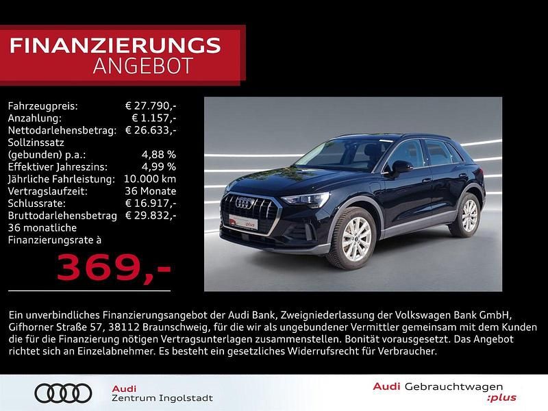 Mythosschwarz metallic Gebraucht 2022 Audi Q3 Design SUV | 27.790 € (Guter Preis) - Bild 1/3
