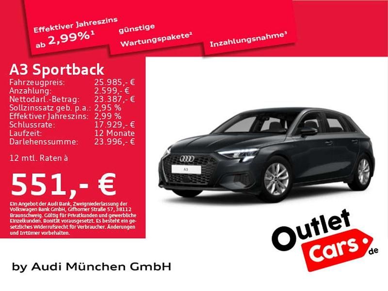 Manhattangrau metallic Gebraucht 2022 Audi A3 Limousine | 25.985 € (Fairer Preis) - Bild 1/1