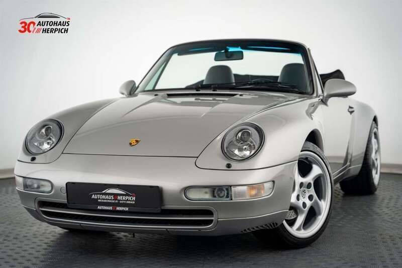Arktissilbermetallic Gebraucht 1998 Porsche 911 Carrera Cabriolet Cabrio | 67.993 € - Bild 1/4