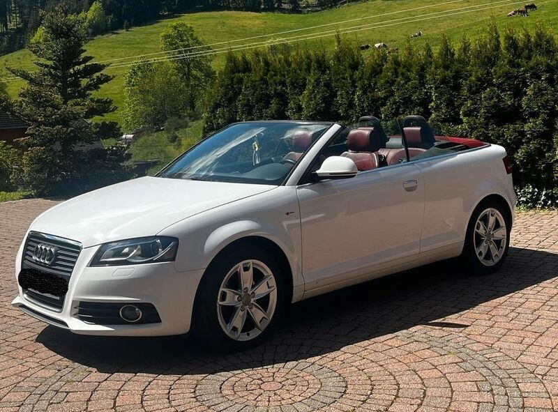 Weiß Gebraucht 2008 Audi A3 Cabriolet S-Line Cabrio | 6.100 € (Fairer Preis) - Bild 1/4