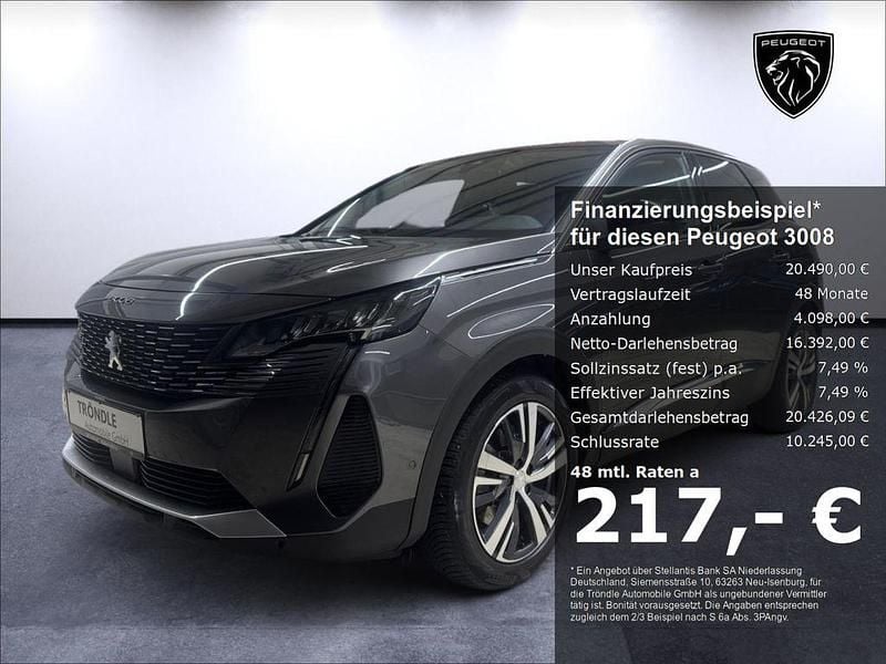 Gebraucht Peugeot 3008 Allure 224 PS (164 kW) 2021 Grau SUV