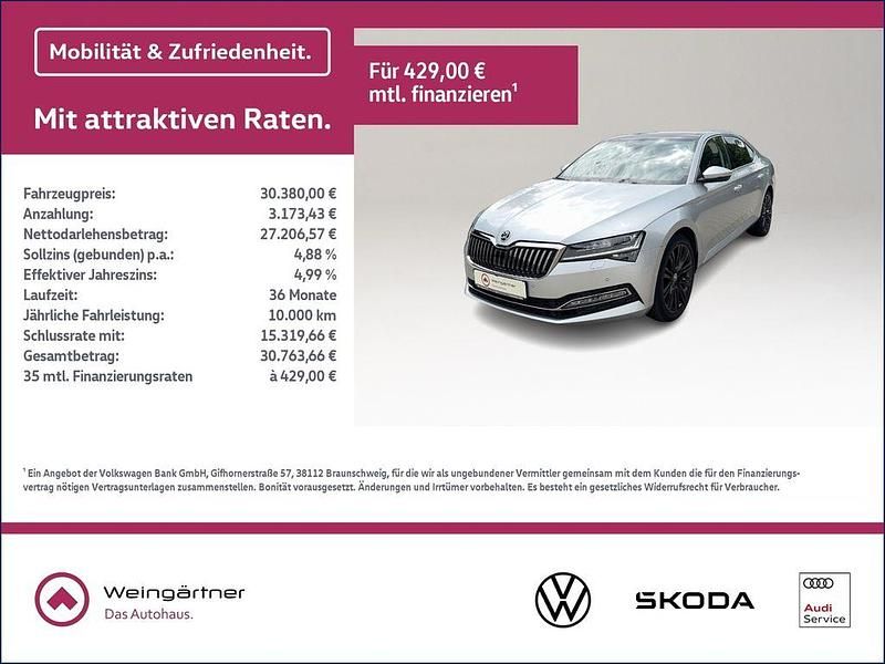 Silber Gebraucht 2021 Skoda Superb Style Limousine | 30.380 € (Fairer Preis) - Bild 1/4