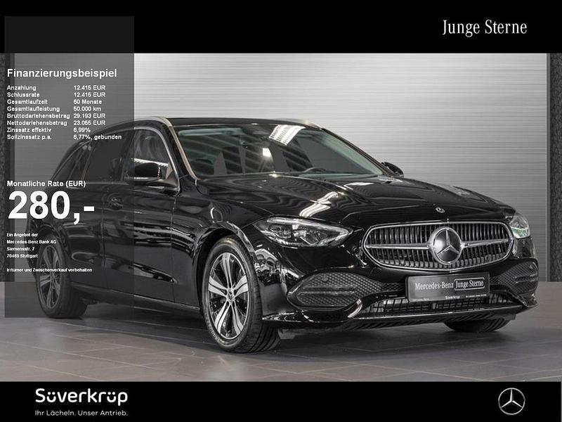 Schwarz Gebraucht 2024 Mercedes C200 Avantgarde Limousine | 35.470 € (Guter Preis) - Bild 1/2
