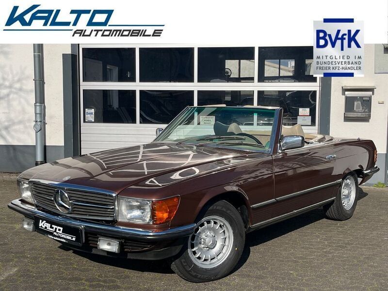 Milanbraun Gebraucht 1977 Mercedes SL450 Cabrio | 29.950 € - Bild 1/4