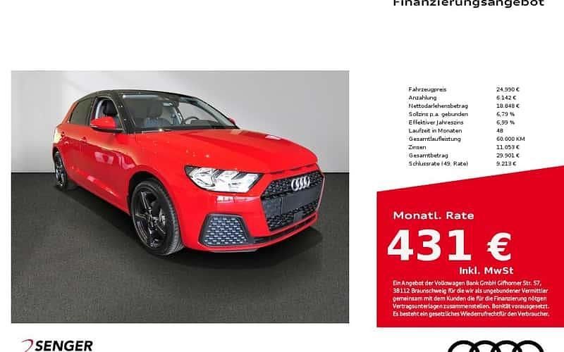 Rot Neu 2025 Audi A1 Sportback Ambiente Kleinwagen | 24.990 € (Guter Preis) - Bild 1/4