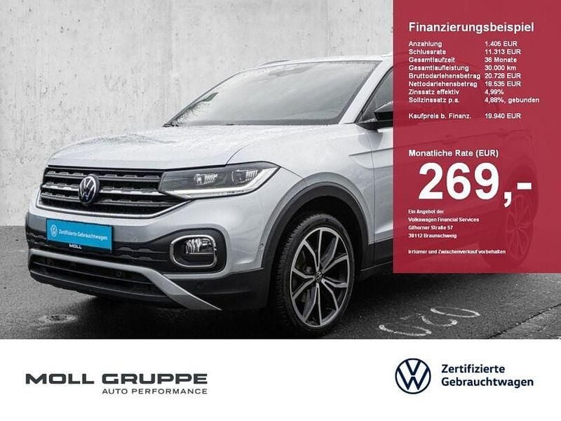 Gebraucht VW T-Cross Style 110 PS (80 kW) 2022 Reflexsilber (metallic) SUV