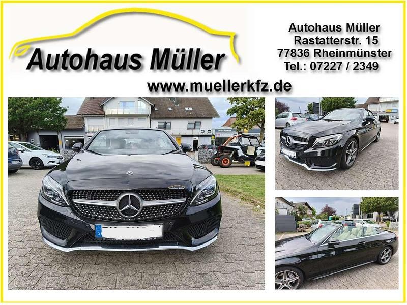 Obsidianschwarz Gebraucht 2018 Mercedes C180 Cabrio | 30.900 € (Etwas zu teuer) - Bild 1/4