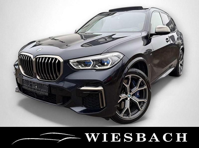 Carbonschwarz metallic Gebraucht 2021 BMW X5 M SUV | 56.900 € (Fairer Preis) - Bild 1/4