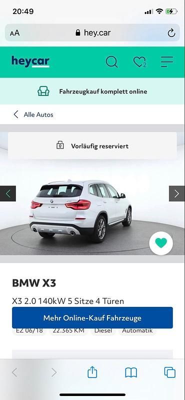 Gebraucht BMW X3 xLine 190 PS (139 kW) 2018 Weiß SUV