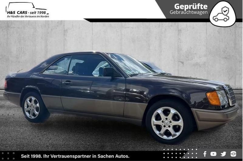 Braun Gebraucht 1989 Mercedes E300 Elegance Coupé | 14.950 € - Bild 1/4