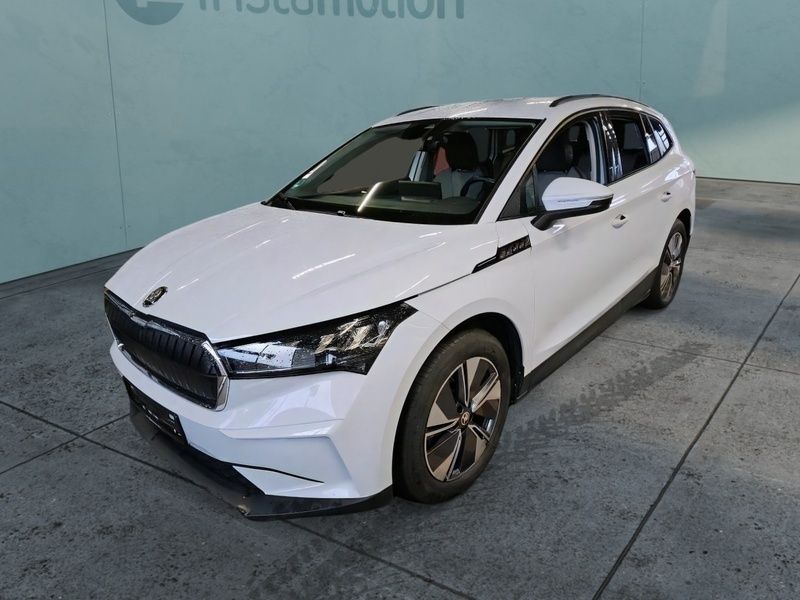 Weiß Gebraucht 2021 Skoda Enyaq iV Loft SUV | 25.145 € (Teuer) - Bild 1/4