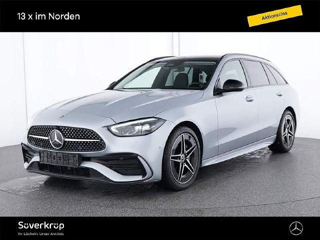 Silber Gebraucht 2023 Mercedes C220 Kombi | 41.722 € (Teuer) - Bild 1/4