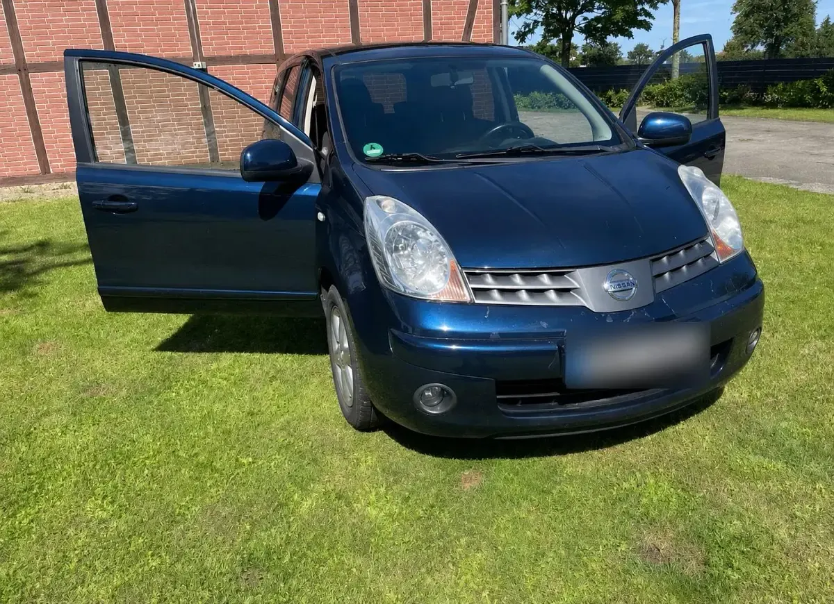 Gebraucht Nissan Note 88 PS (64 kW) 2008 Blau Kleinwagen