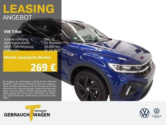 Blau Gebraucht 2025 VW T-Roc R-line SUV | 35.870 € (Superpreis) - Bild 1/3