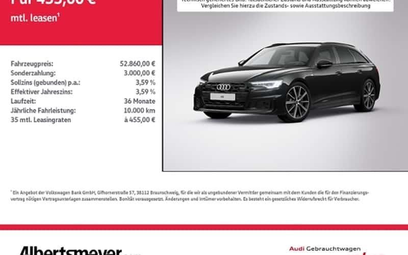 Schwarz Gebraucht 2024 Audi A6 Ambiente Kombi | 52.860 € - Bild 1/4