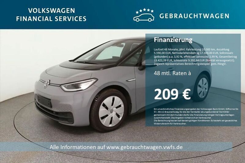 Grau Gebraucht 2021 VW ID.3 Kleinwagen | 21.970 € (Guter Preis) - Bild 1/4