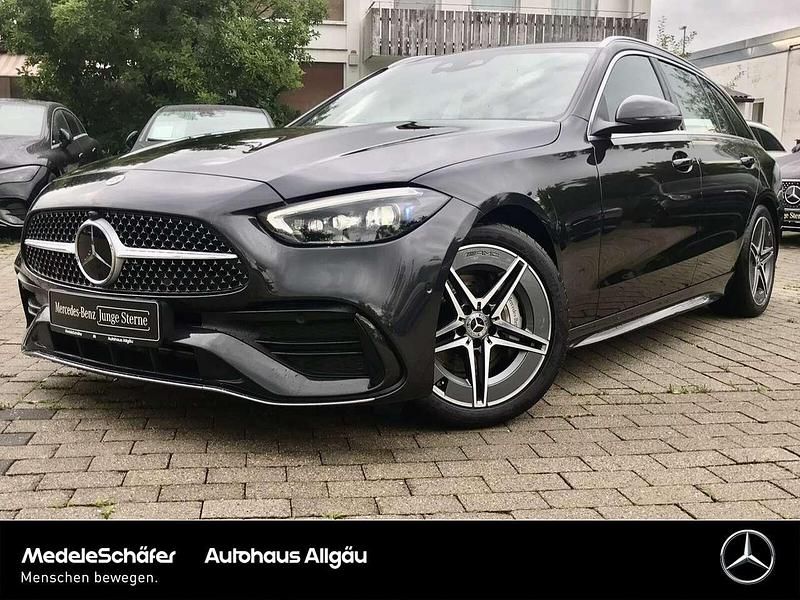 Lack graphitgrau Gebraucht 2021 Mercedes C220 AMG Kombi | 36.790 € (Etwas zu teuer) - Bild 1/4