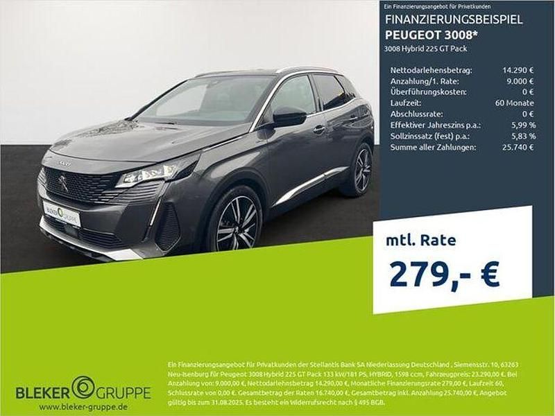 Platingrau Gebraucht 2022 Peugeot 3008 GT SUV | 23.290 € (Fairer Preis) - Bild 1/3