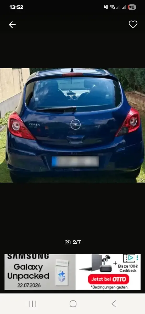 Gebraucht Opel Corsa 80 PS (58 kW) 2009 Blau Kleinwagen