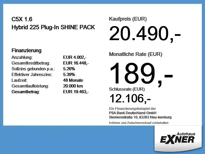 Gebraucht Citroën C5 X Shine 224 PS (164 kW) 2022 Smart grey Kombi