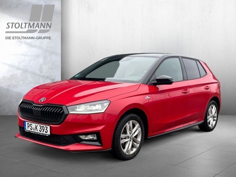 Velvet.rot metallic / dach in Gebraucht 2024 Skoda Fabia Monte Carlo Kleinwagen | 23.444 € (Fairer Preis) - Bild 1/4