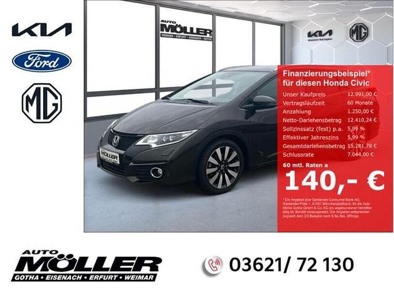 Golden brown m. Gebraucht 2016 Honda Civic Lifestyle Kombi | 12.991 € (Etwas zu teuer) - Bild 1/4