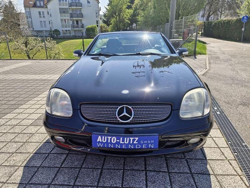 Gebraucht Mercedes SLK320 218 PS (160 kW) 2000 Obsidianschwarz metallic Cabrio