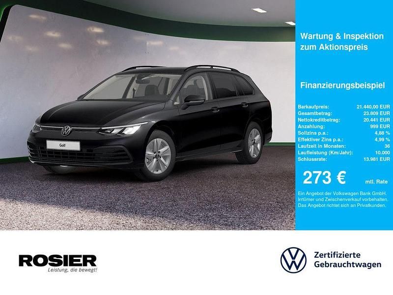 Schwarz / deep black Gebraucht 2022 VW Golf VIII Life Kombi | 21.440 € (Guter Preis) - Bild 1/4