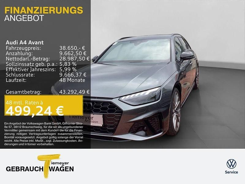 Grau Gebraucht 2024 Audi A4 S-Line Kombi | 38.650 € (Fairer Preis) - Bild 1/4