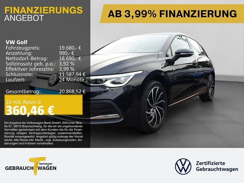 Deep black perleffekt Gebraucht 2021 VW Golf Style Limousine | 19.680 € (Fairer Preis) - Bild 1/4