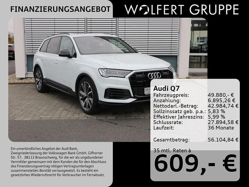 Weiss Gebraucht 2021 Audi Q7 Ambiente SUV | 49.880 € (Guter Preis) - Bild 1/3