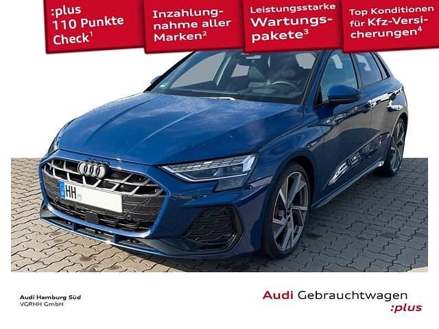 Ascariblau metallic Gebraucht 2025 Audi A3 S-Line Limousine | 43.770 € - Bild 1/3
