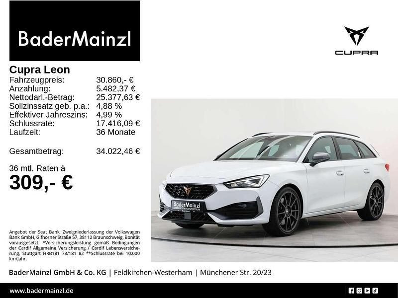 Weiß Gebraucht 2023 Cupra Leon VZ Kombi | 30.860 € (Guter Preis) - Bild 1/3