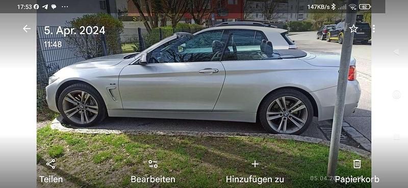 Gebraucht BMW 435 Sport Line 313 PS (230 kW) 2015 Silber Cabrio