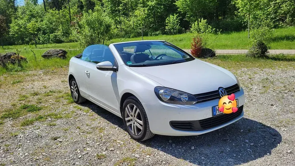 Gebraucht VW Golf Cabriolet 105 PS (77 kW) 2014 Weiß Cabrio
