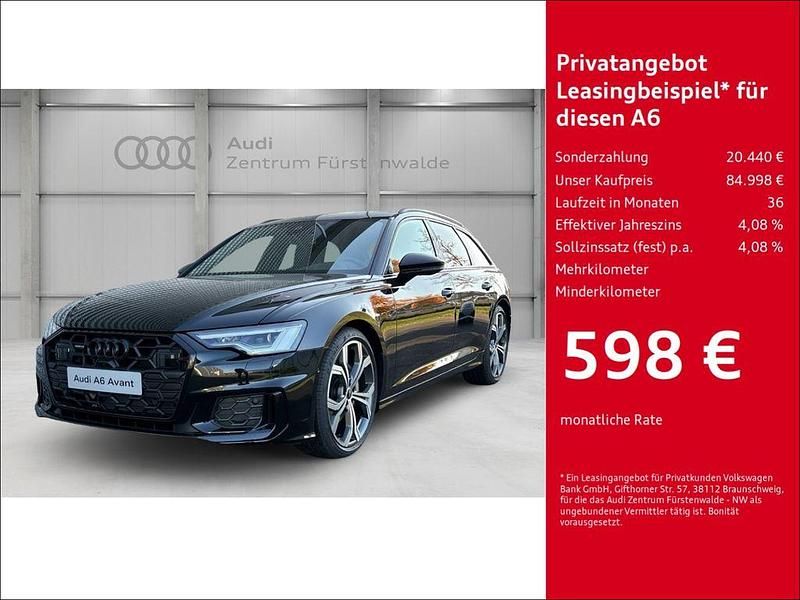 Schwarz Neu 2024 Audi A6 S-Line Kombi | 84.998 € - Bild 1/4