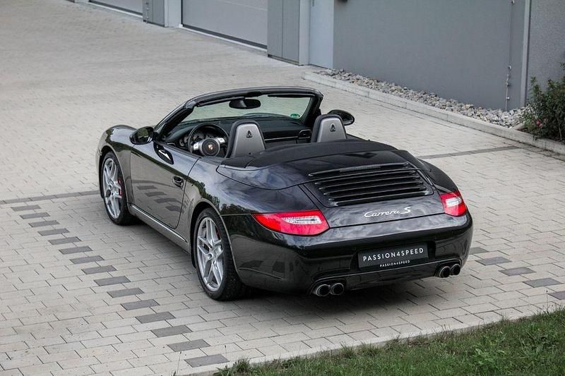 Gebraucht Porsche 911 Carrera S Cabriolet 385 PS (283 kW) 2009 Basaltschwarz metallic Cabrio