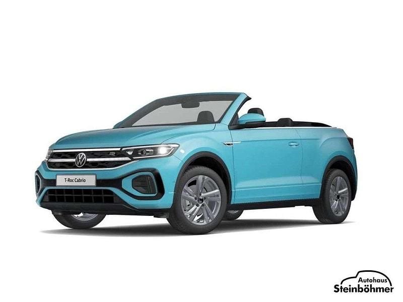 Neu VW T-Roc Cabriolet R-line 150 PS (110 kW) 2025 Teal blue Cabrio