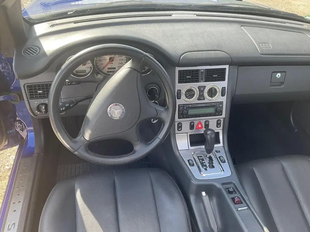 Gebraucht Mercedes SLK200 163 PS (119 kW) 2003 Blau Cabrio