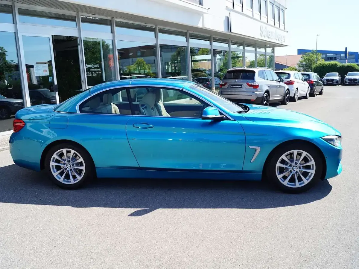 Gebraucht BMW 420 Sport Line 184 PS (135 kW) 2017 Blau Cabrio