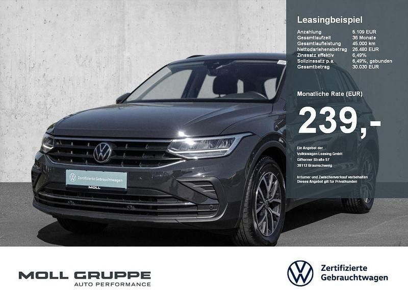 Uranograu Gebraucht 2022 VW Tiguan Life SUV | 26.480 € (Superpreis) - Bild 1/4