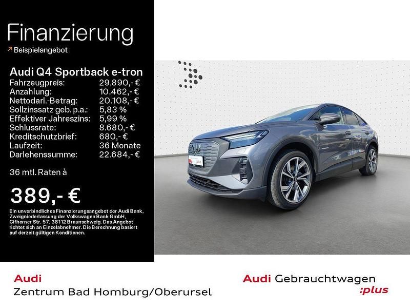 Grau Gebraucht 2022 Audi Q4 Sportback e-tron Performance SUV | 29.890 € (Fairer Preis) - Bild 1/4