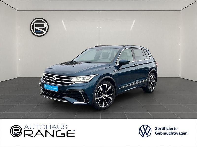 Blau Gebraucht 2021 VW Tiguan R-line SUV | 33.970 € (Fairer Preis) - Bild 1/4