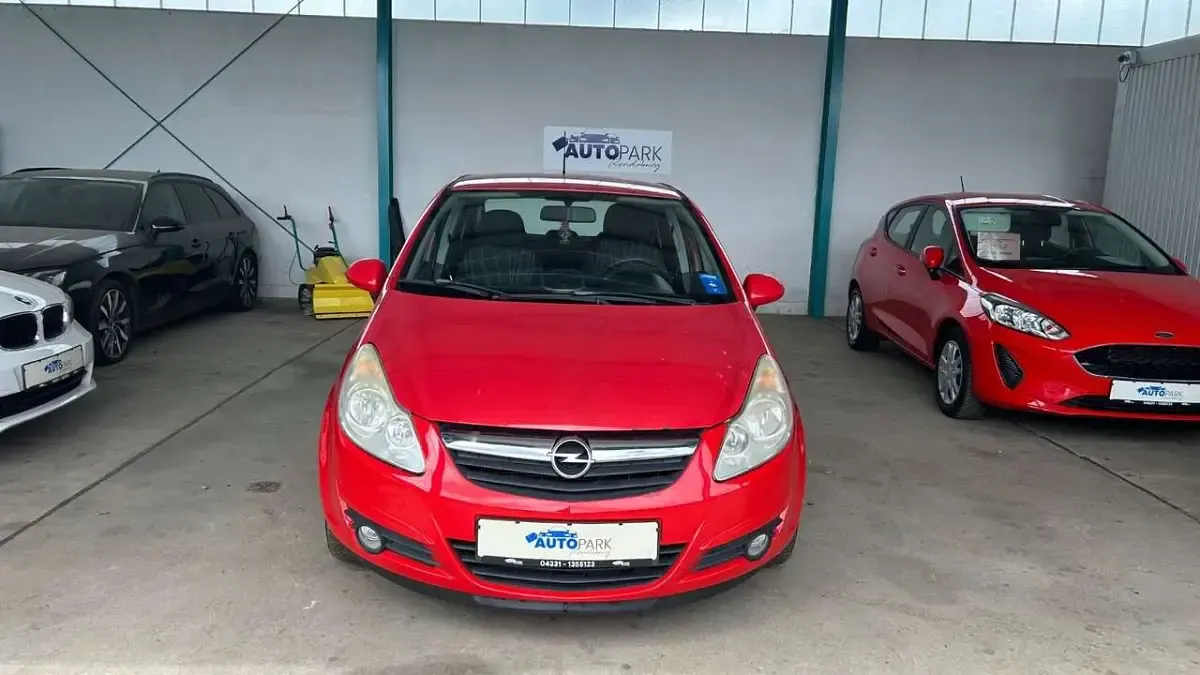 Gebraucht Opel Corsa Basis 80 PS (58 kW) 2008 Rot Kleinwagen