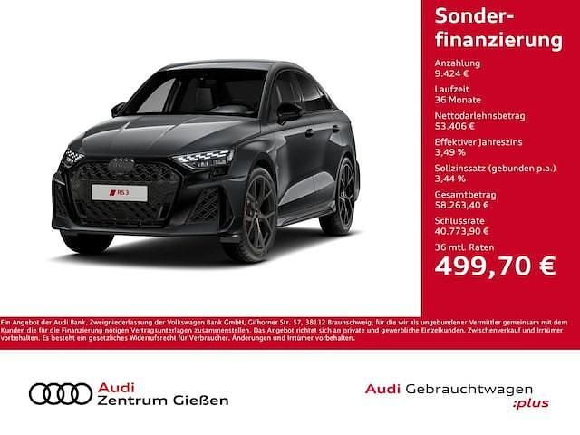 Daytonagrau perleffekt Gebraucht 2025 Audi RS3 Ambiente Limousine | 62.830 € (Guter Preis) - Bild 1/4
