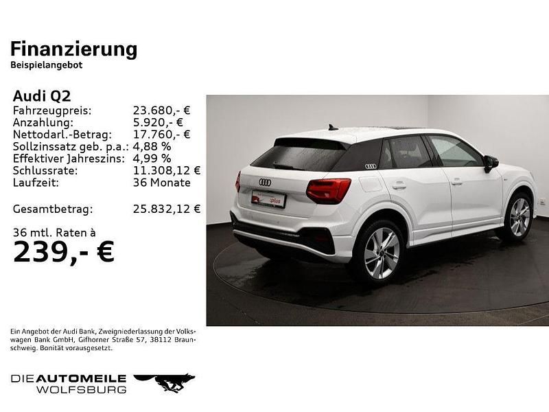Gebraucht Audi Q2 S-Line 150 PS (110 kW) 2023 Ibisweiß SUV