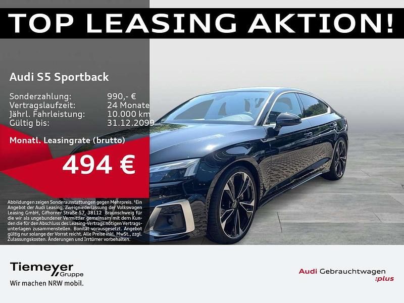 Mythosschwarz metallic Gebraucht 2022 Audi S5 Business Limousine | 38.890 € - Bild 1/4