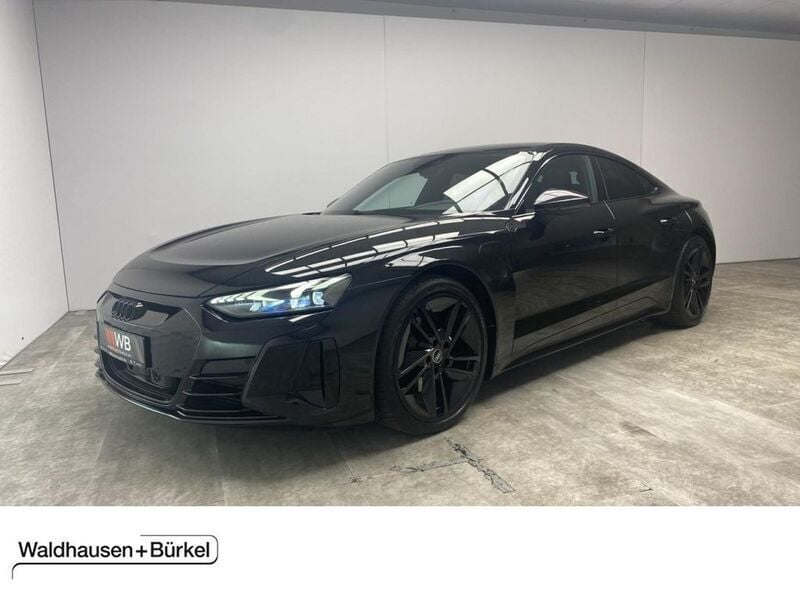 Mythosschwarz (metallic) Gebraucht 2022 Audi e-tron GT quattro Ambiente Limousine | 52.950 € (Superpreis) - Bild 1/4
