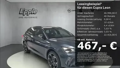 Gebraucht Cupra Leon VZ 272 PS (200 kW) 2025 Schwarz Kombi