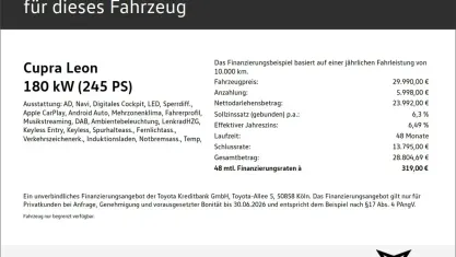 Gebraucht Cupra Leon VZ 245 PS (180 kW) 2024 Weiss Kombi